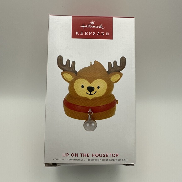 Hallmark Other - Hallmark Keepsake "Up on the Housetop Reindeer" 2022 Sound Ornament NEW